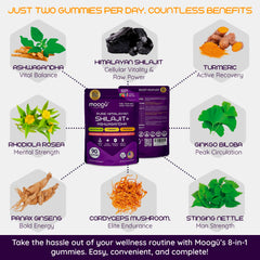 Ingredient panel listing fulvic acid and 85+ minerals