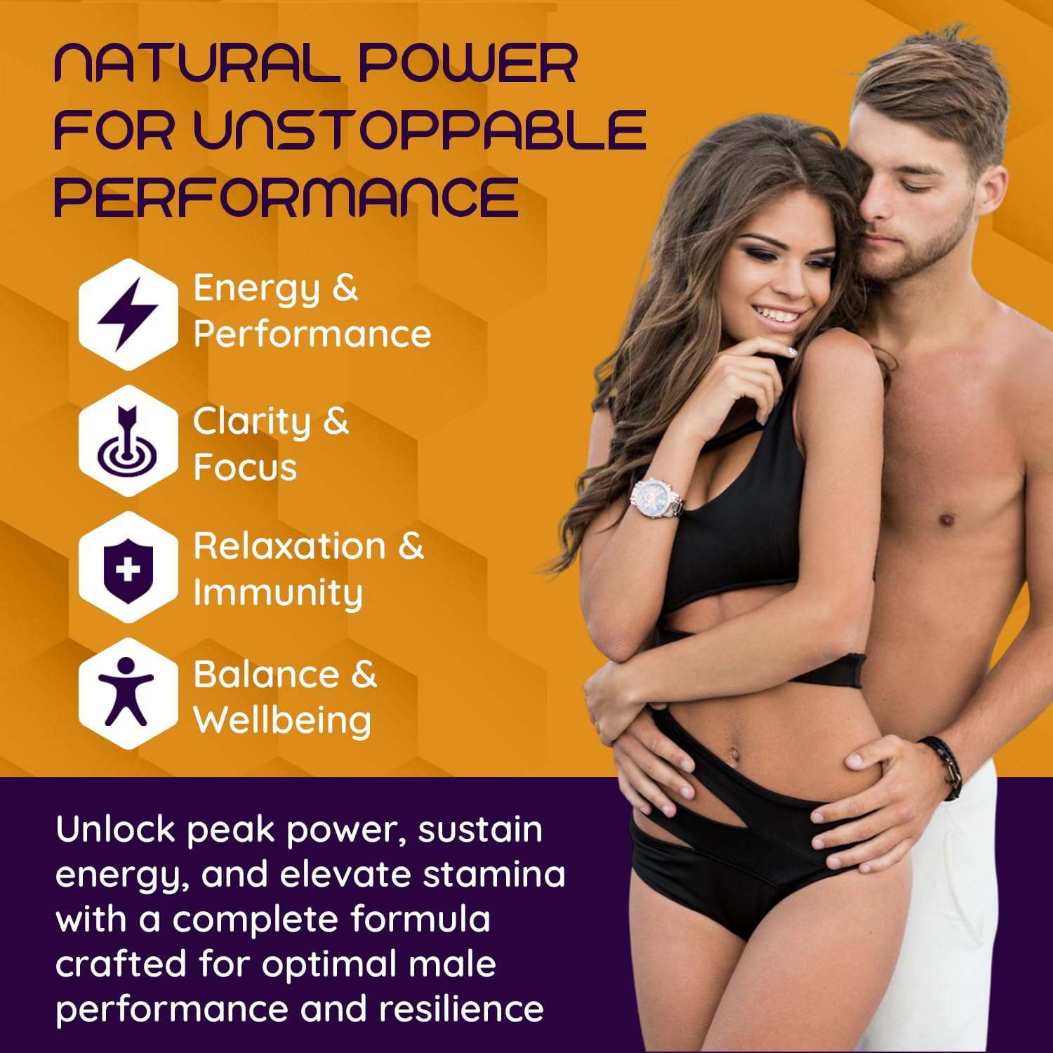 Athlete with bottle for daily energy and stamina