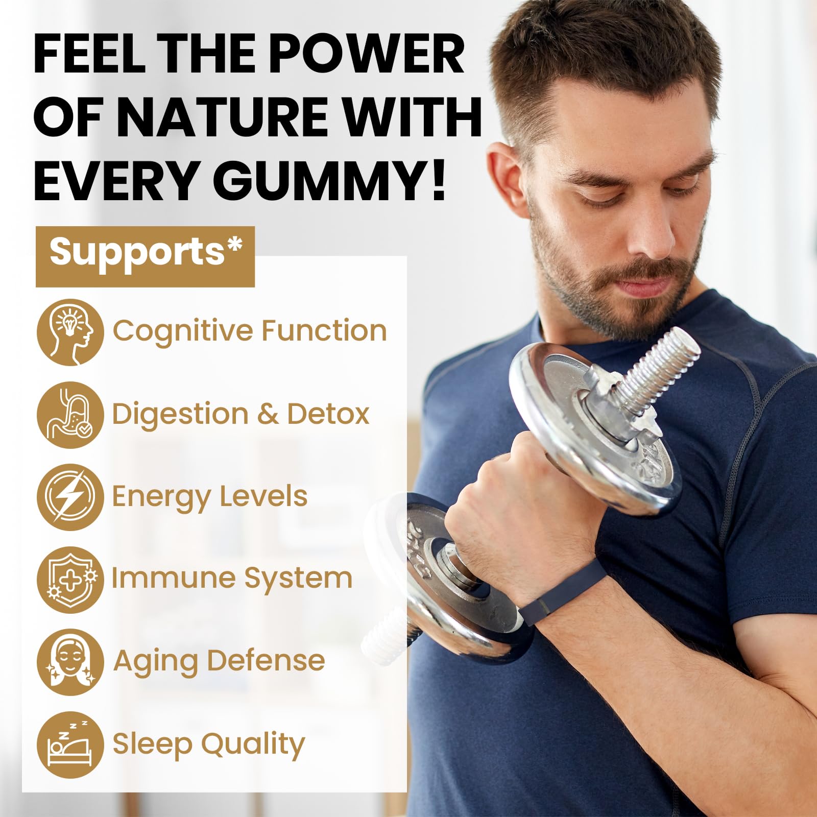 Active adults taking Shilajit Gummies for energy and immunity