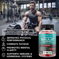 Shilajit Gummies packaging box and bottle display