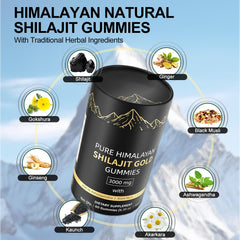 Shilajit Gummies rich in Fulvic Acid and 85+ trace minerals