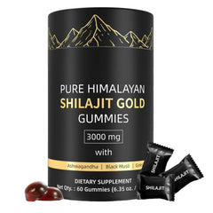 Hero image of Shilajit Gummies bottle with 60 gummies