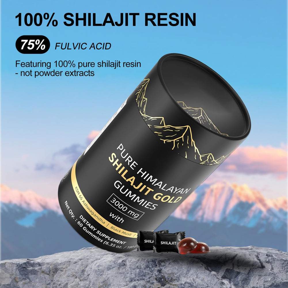 60-count Shilajit Gummies packaging