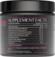 Shilajit, Maca, Ashwagandha, DIM, Dong Quai, Zinc, Boron ingredients