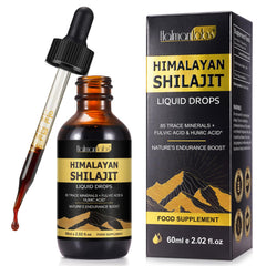 Bottle of Shilajit Pure Himalayan Organic Resin Drop with dropper