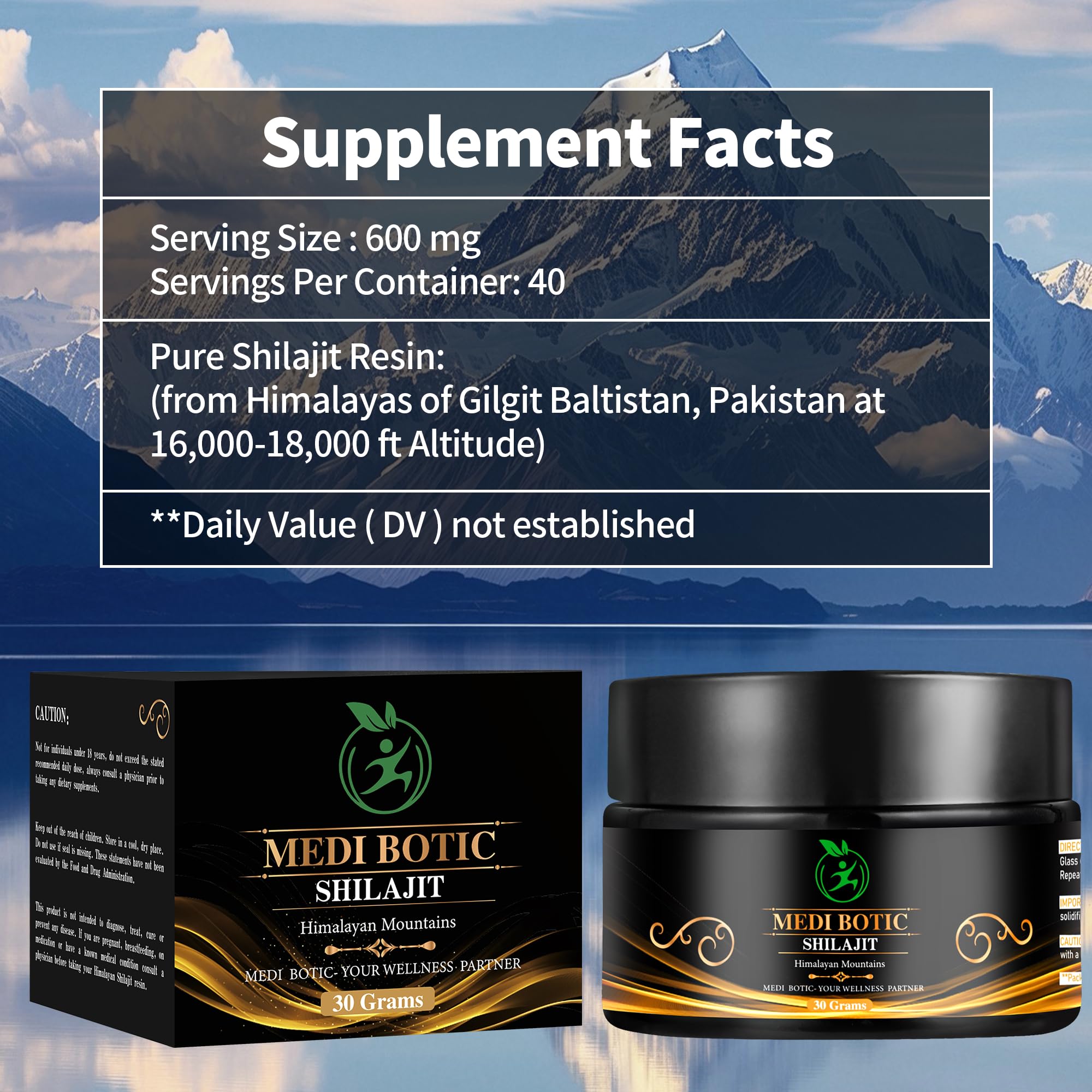 Shilajit resin bottle and dropper close-up