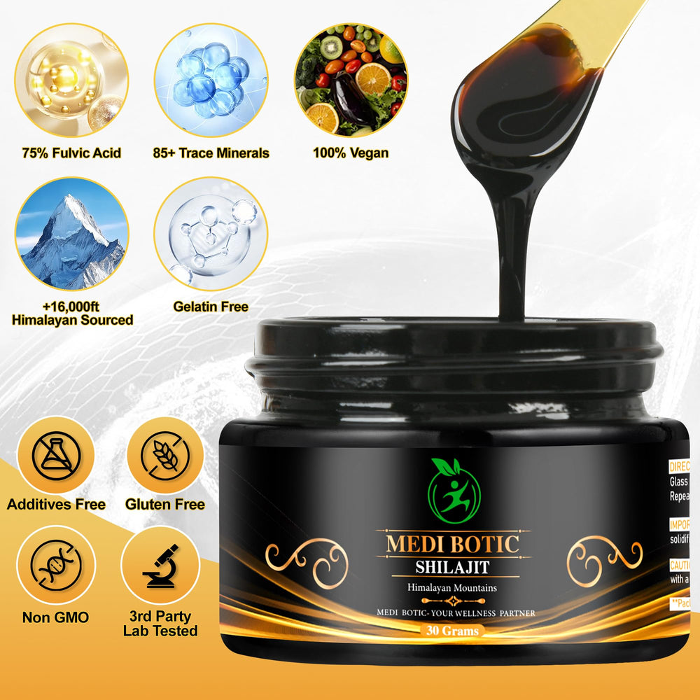 Close-up of Shilajit resin texture