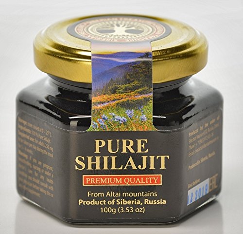 Close-up texture of Shilajit resin