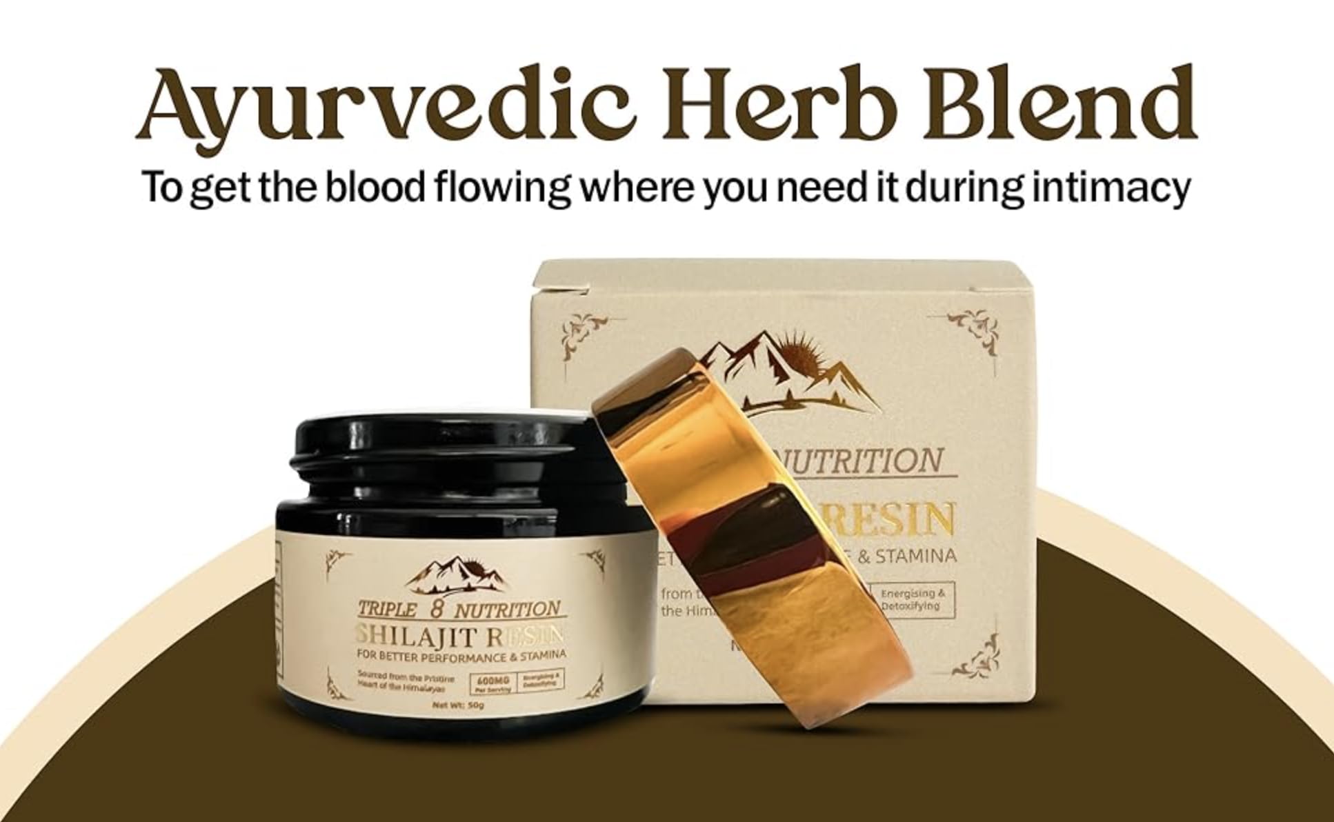 Miron glass packaging image for Shilajit Resin