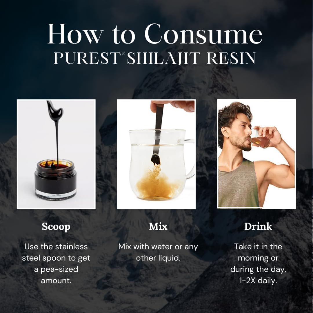 Pure shilajit resin with no additives or hidden ingredients.