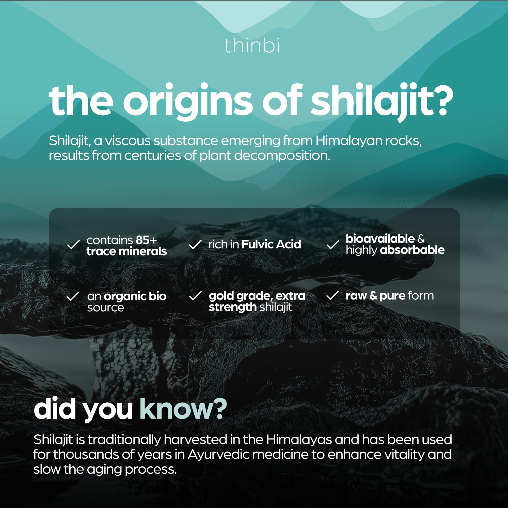 Serving Shilajit resin in a scooping measure