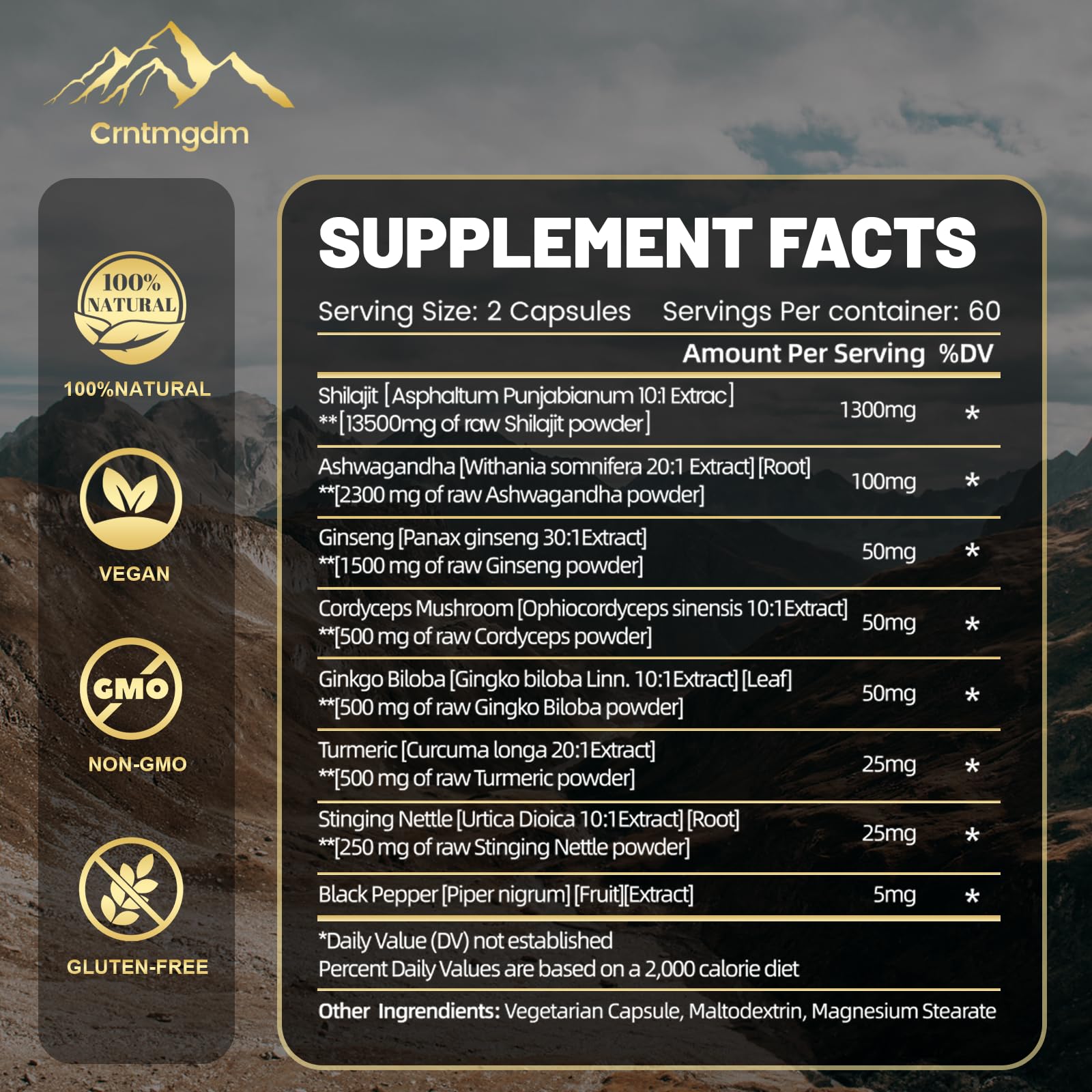 Close-up of gold-grade Shilajit resin and minerals