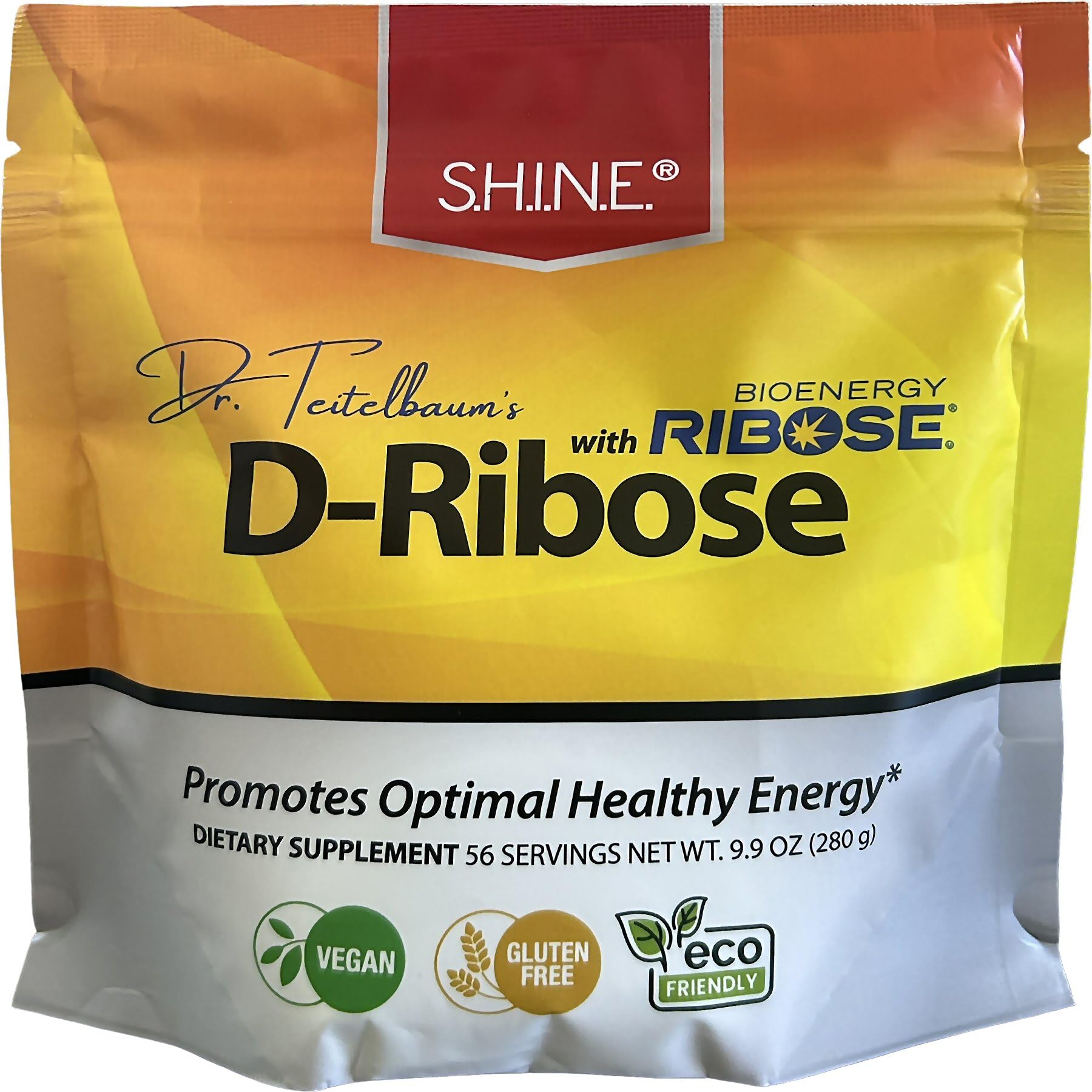 S.H.I.N.E.® D-Ribose with Bioenergy Ribose packaging front