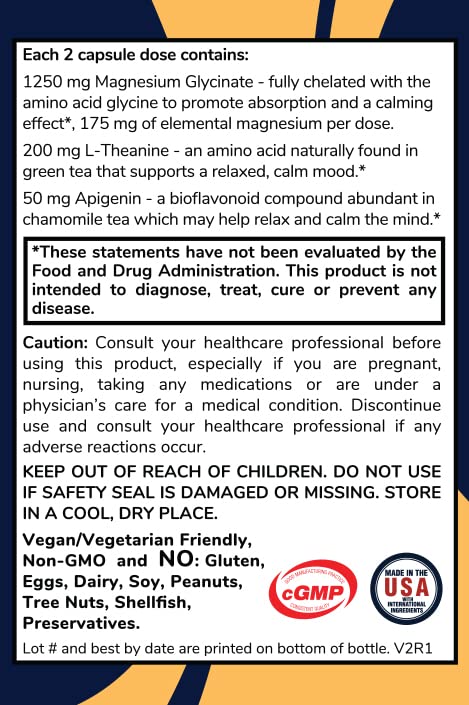 Elemental Magnesium Glycinate 175 mg graphic