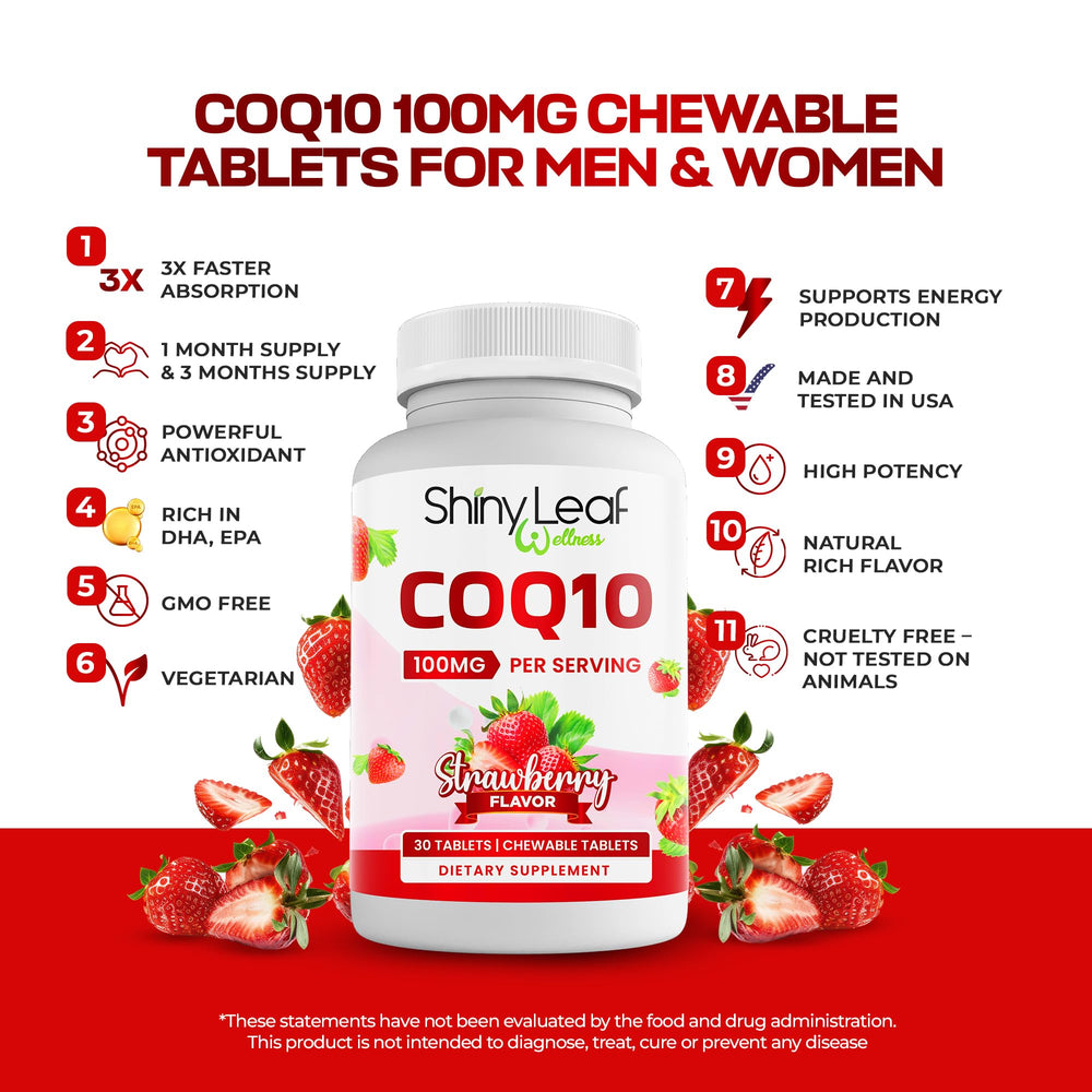 CoQ10 chewable dissolving in the mouth