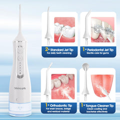 Shinypik Water Flosser with 320ml tank displayed