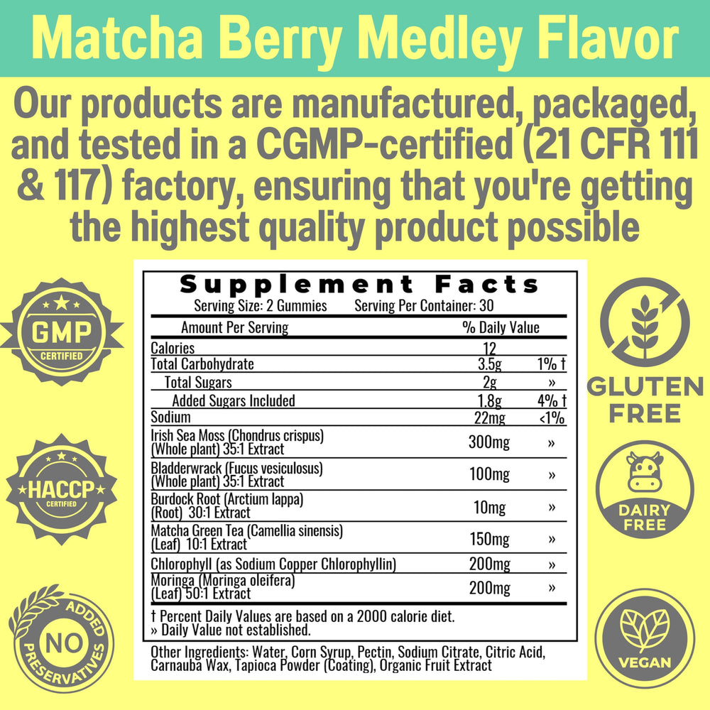 Bottle and box of SHIZAM Super Green Gummies