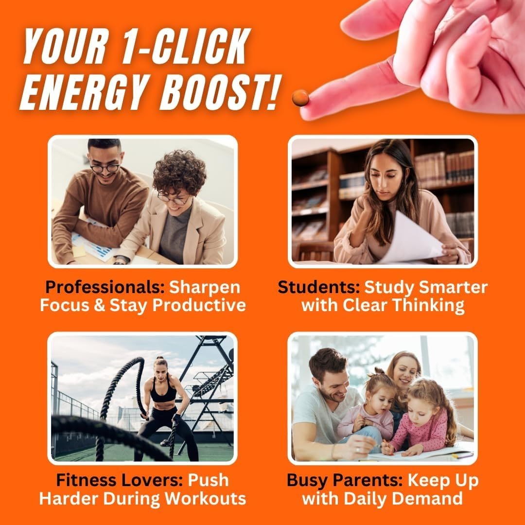 Caffeine and energy-boosting ingredients emphasis