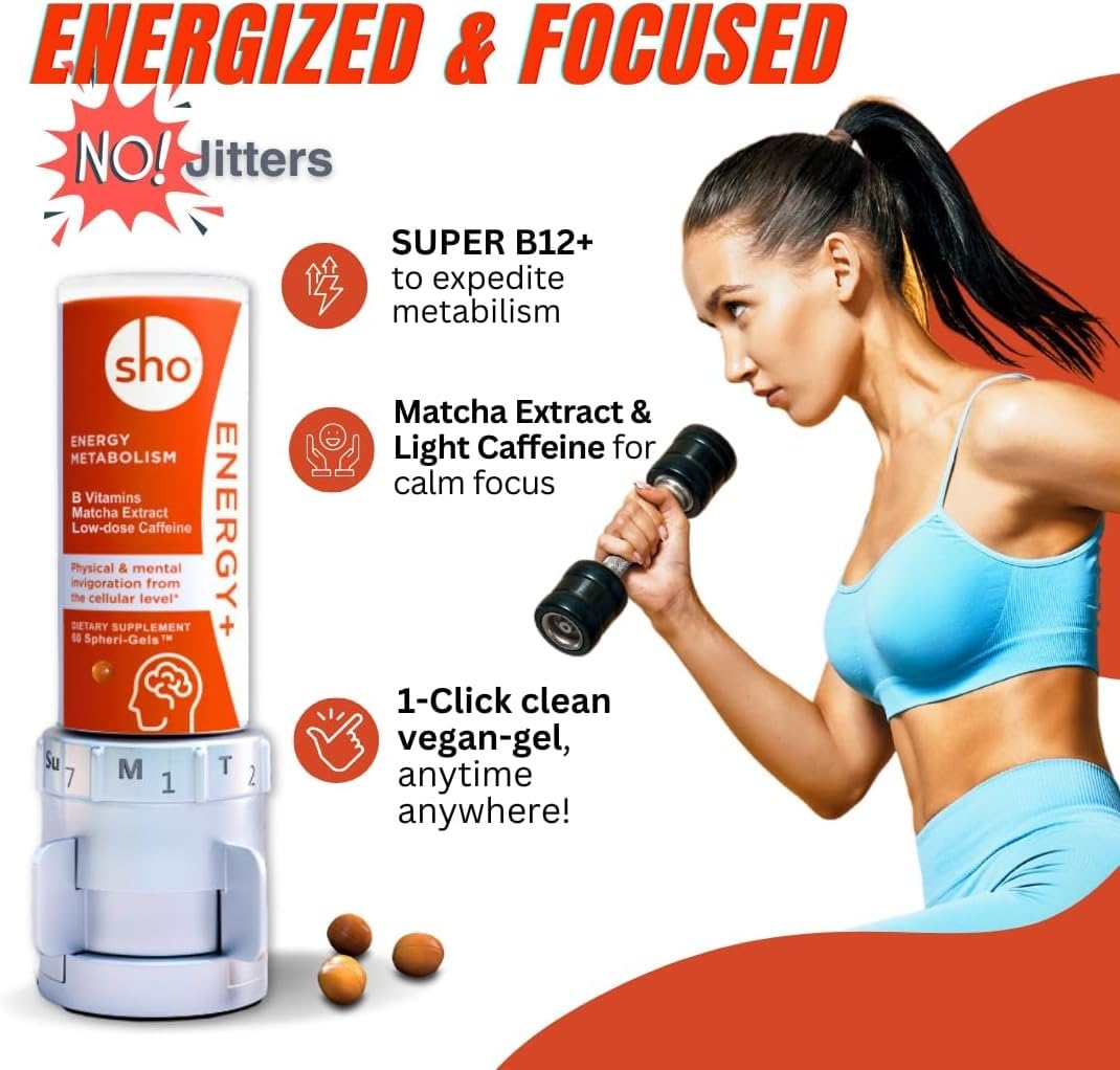 Small spherical softgel capsules used in SHO Energy+