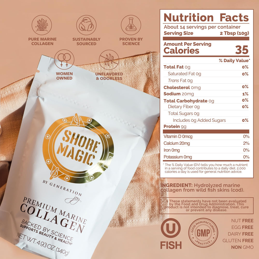 Shore Magic Collagen packaging