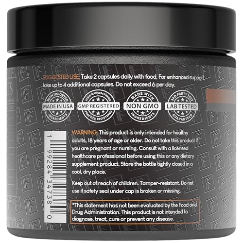 Back view of Formulation Factory Shroom Vroom bottle with label