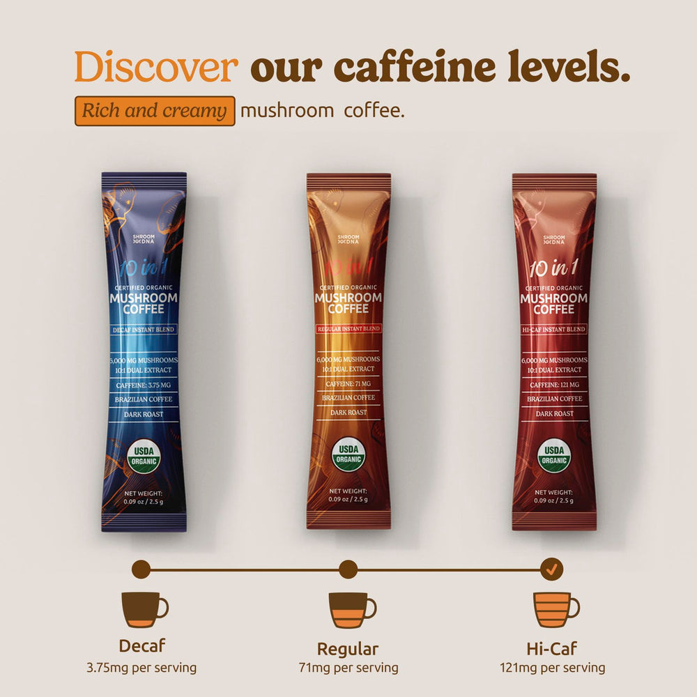 Brazilian dark roast flavor profile for mushroom coffee