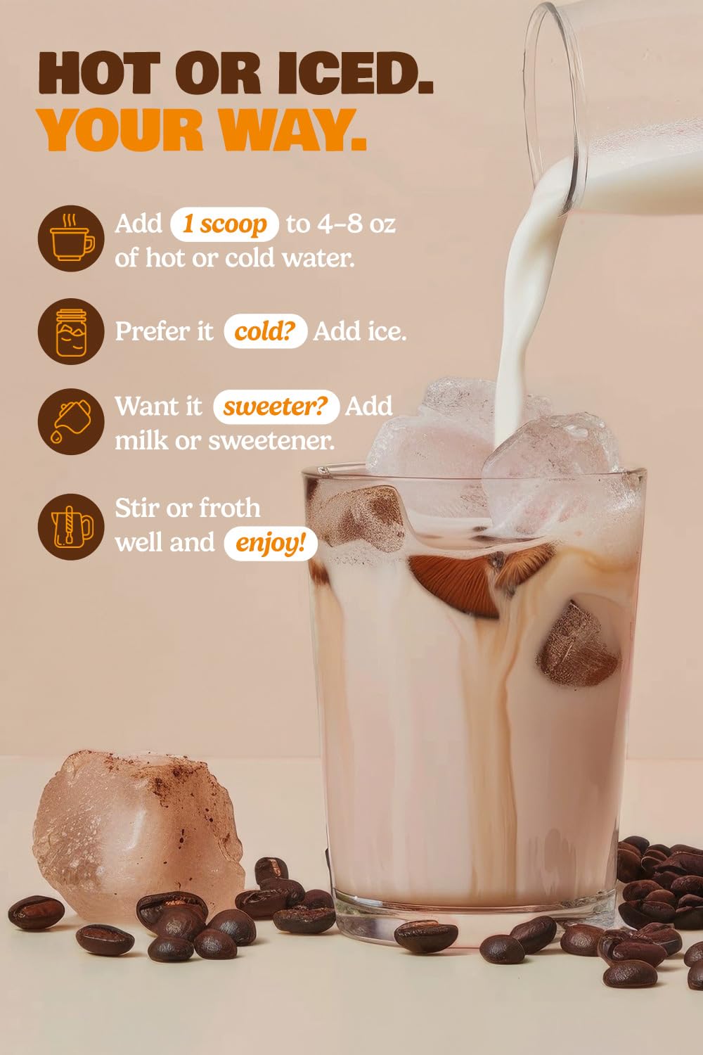 Nutrition note: 71 mg caffeine per serving