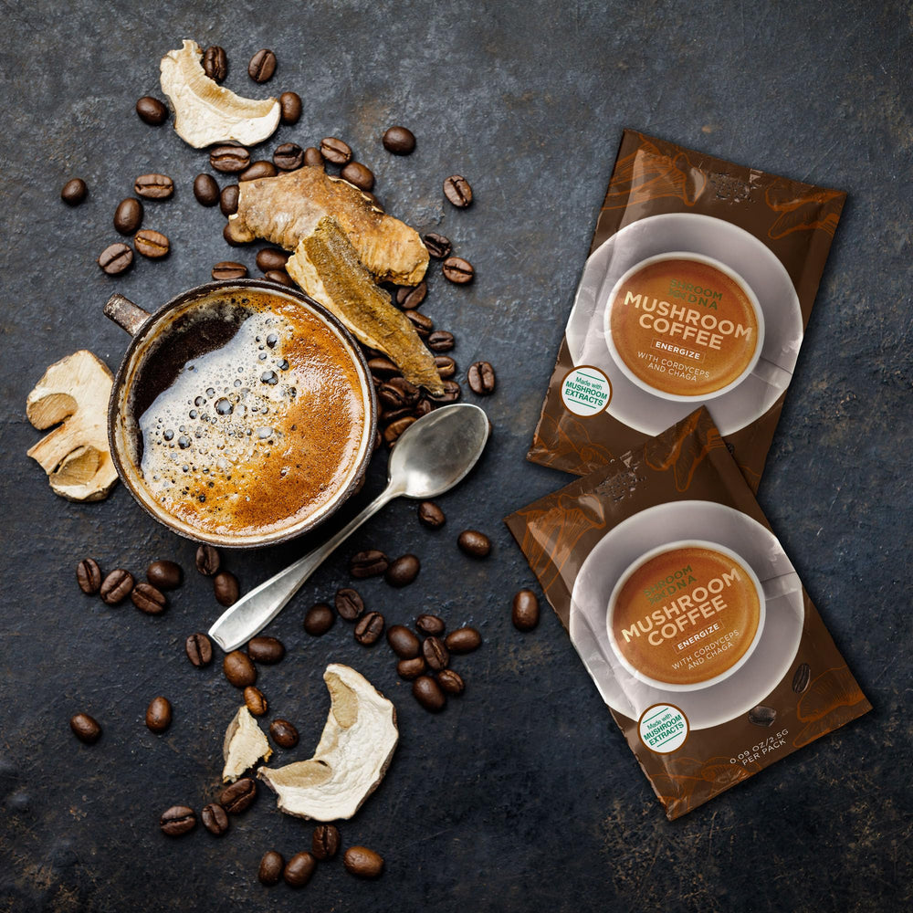 Organic, vegan, gluten-free certification badge on packaging