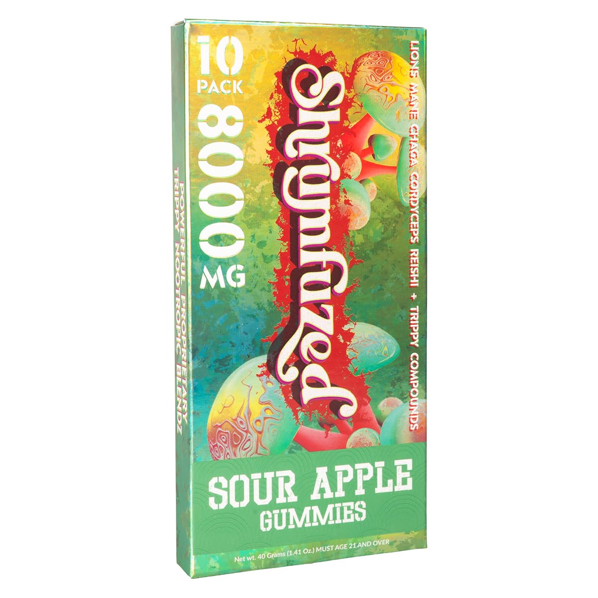 Close-up of Shrumfuzed gummy texture