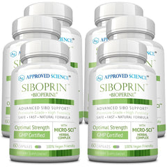 Siboprin 360 capsules bottle on white background