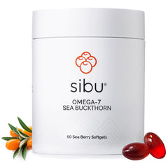 Sibu Sea Buckthorn Omega-7 Softgels Starter Kit bottle front label