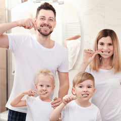 Individually wrapped bamboo toothbrushes for travel and on-the-go