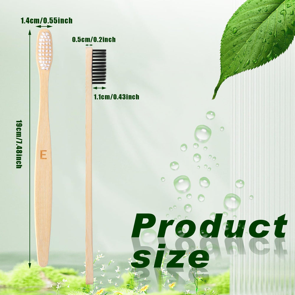 Individually wrapped bamboo toothbrushes ideal for travel