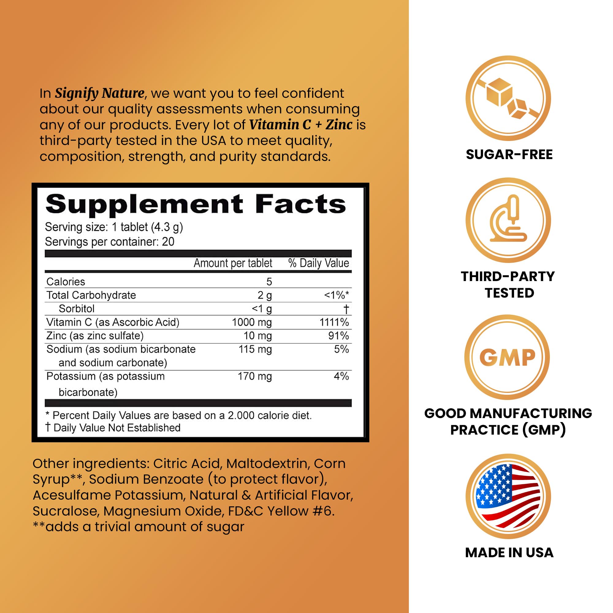 Effervescent Vitamin C 1000mg tablet dissolving in water for a fizzy drink.