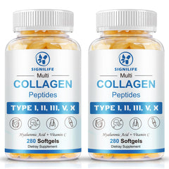 Bottle of SIGNILIFE Multi Collagen Peptides Softgels 560-count