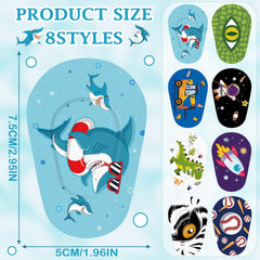 Assorted colors and patterns on kids eye patches