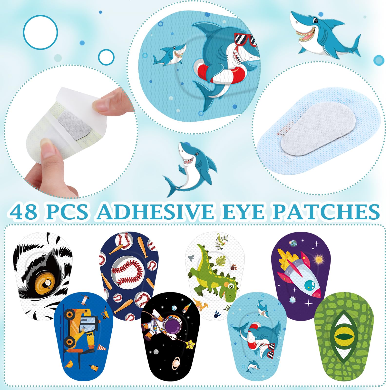 Non-woven fabric eye patch material for kids