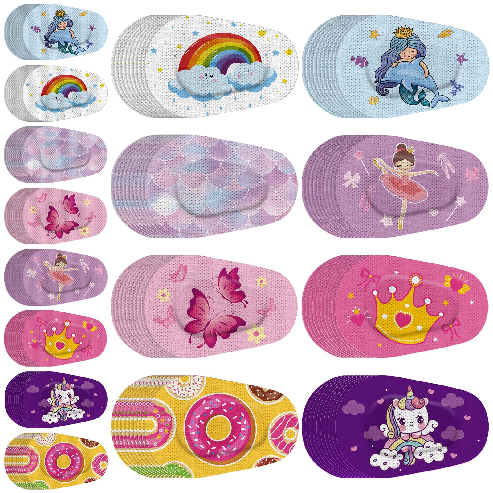 Box of Siifert 80 adhesive eye patches for kids (8 styles)