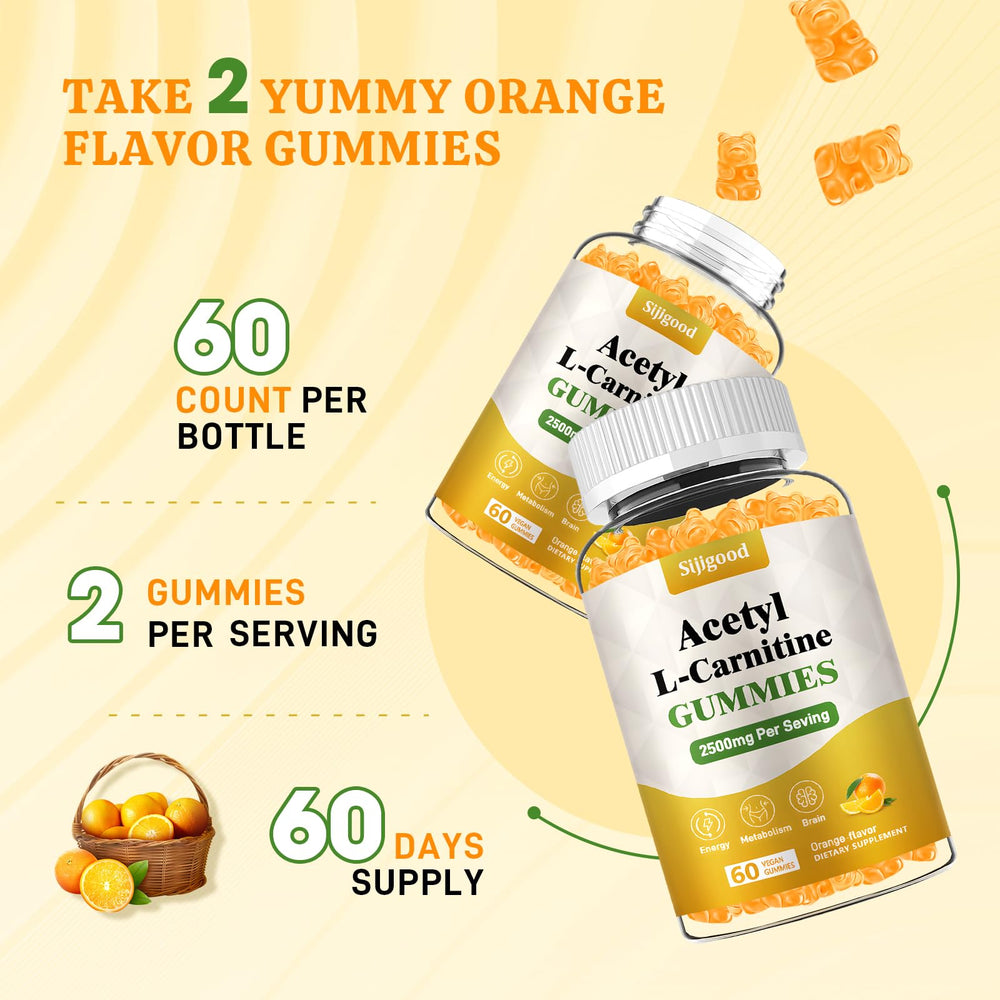 Back view of Sijigood Acetyl L-Carnitine bottle