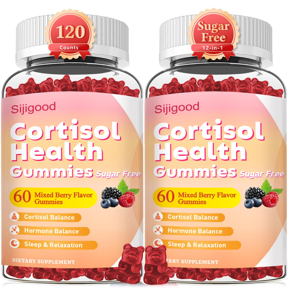 Sijigood Cortisol Gummies bottle – 60-count