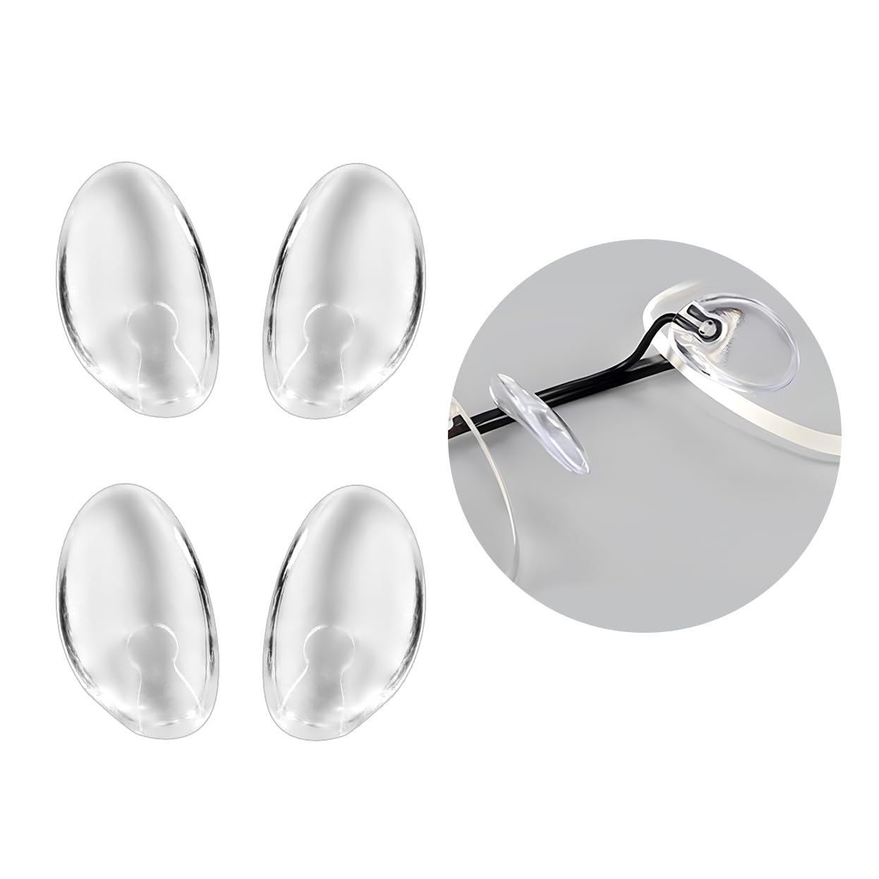 Silhouette Frameless Nose Pads Replacement Kit - 2 Pairs (4 Pieces)