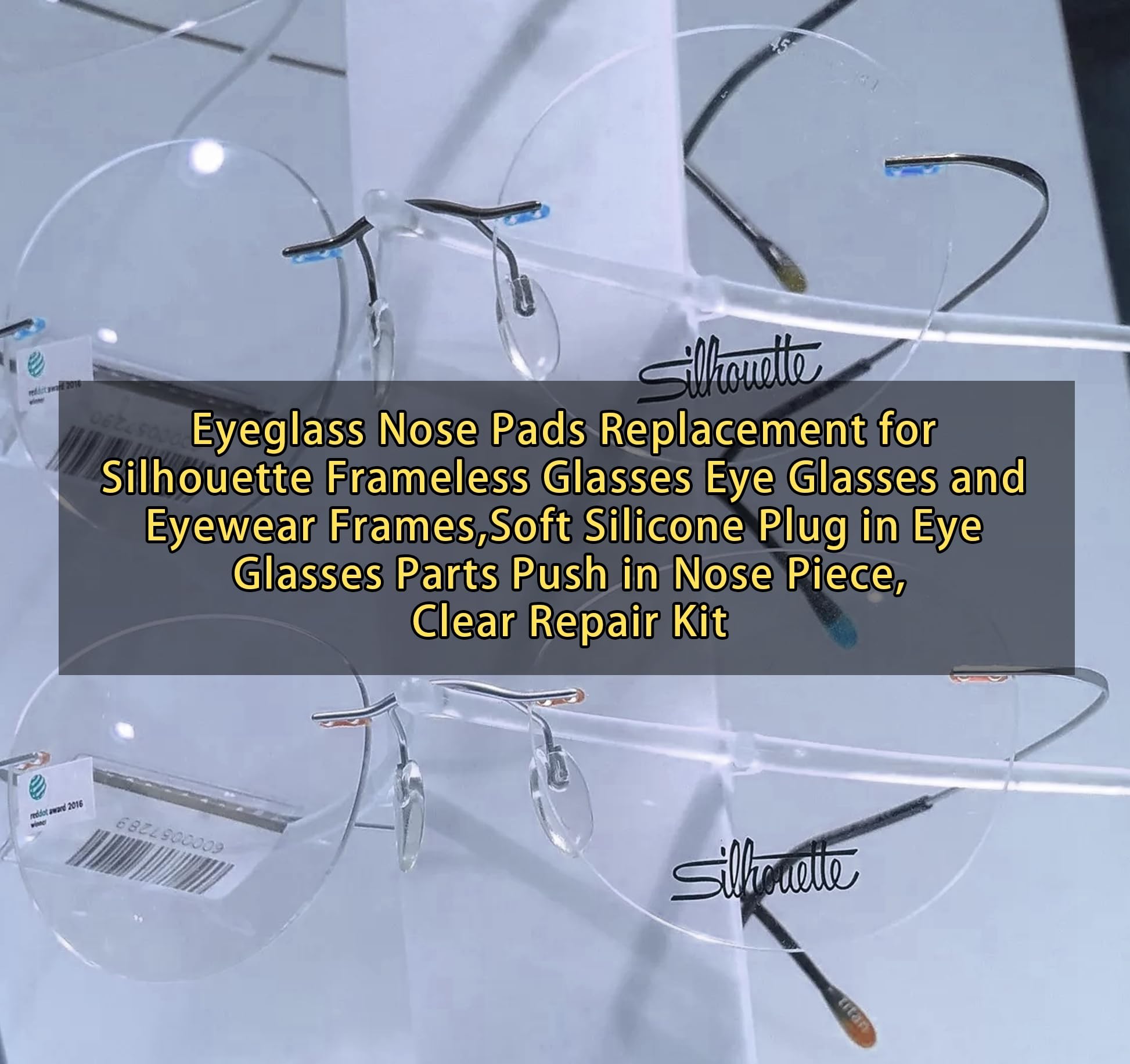 Easy-install Nose Pads Replacement for Silhouette Frameless Eyewear