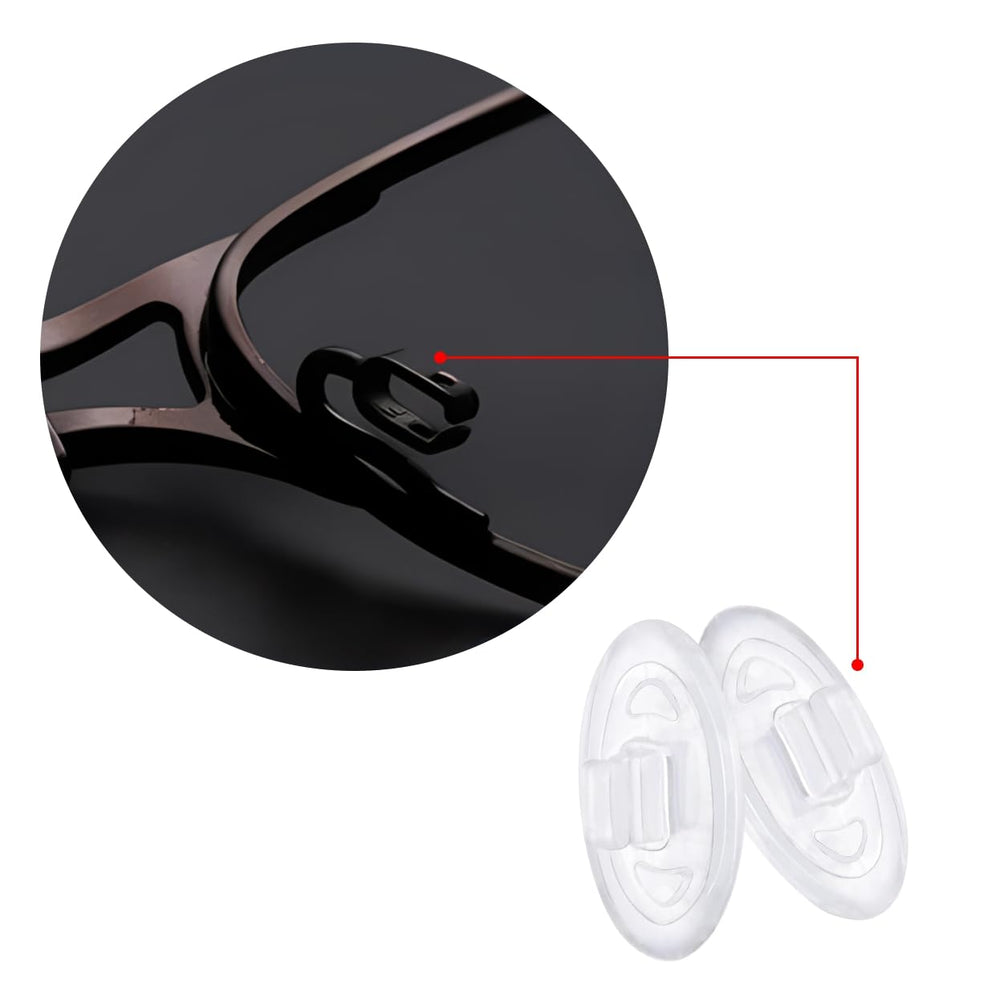 Close-up of silicone anti-slip nose pads