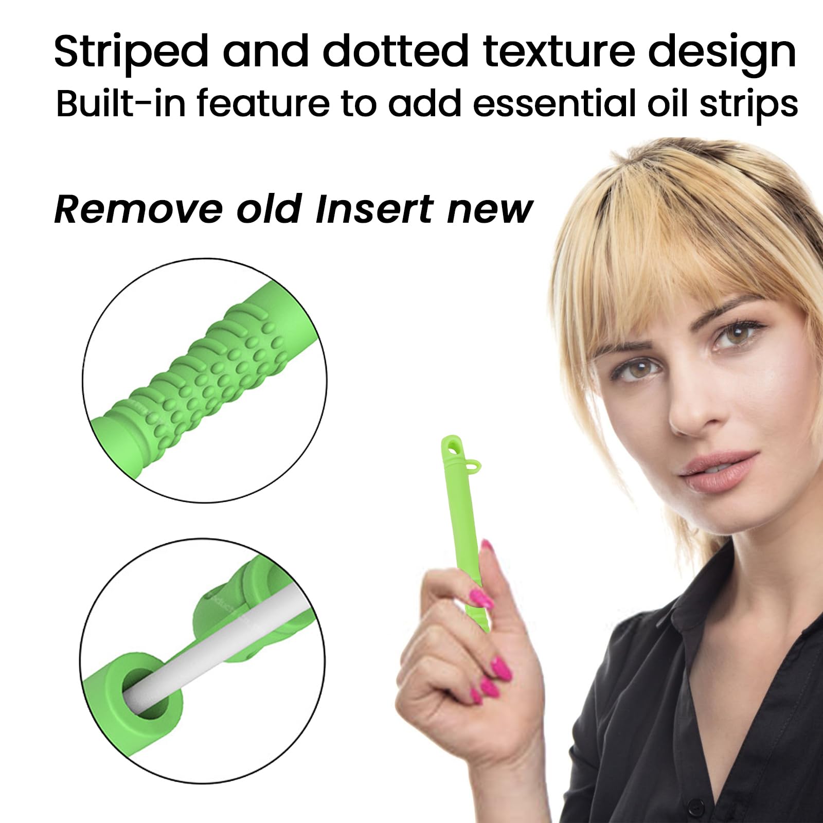 Silicone breath freshener sticks inside a bag