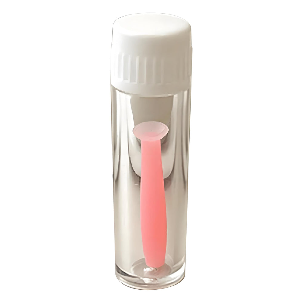 Silicone contact lens remover tool with anti-slip grip