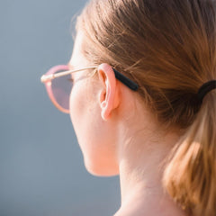 Eyewear with silicone temple cushions providing comfortable fit image 3