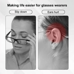 Eyeglasses with silicone ear grips on temple tips for non-slip fit image 4