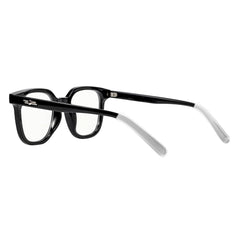 Black silicone eyeglasses ear cushions - side view