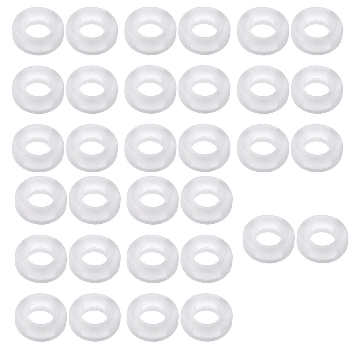 Close-up of silicone ring showing inner diameter 7mm and outer diameter 14mm