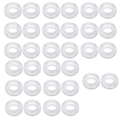 Close-up of silicone ring showing inner diameter 7mm and outer diameter 14mm